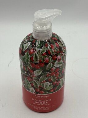 HomeWorx Slatkin Garland Berry Gel Hand Soap 22 oz Sealed READ
